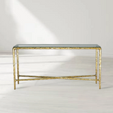 Thaddeus Rectangle Glass Console Table 60" 72"