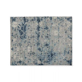 Stynson Hand-Knotted Indigo Watercolor Rug