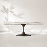 Vincenza Marble-Look Ceramic Dining Table