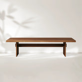 Mihaela Dining Table Handcrafted Romanian Oak With Walnut Veneer