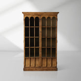 Merritt Solid Pine Tall Display Cabinet with Living Rooms Dining Areas Entryways