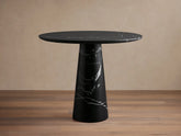Hemmings Bistro Table Solid Stone Round Modern Minimalist Dining