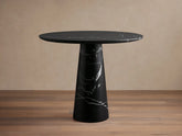 Hemmings Bistro Table Solid Stone Round Modern Minimalist Dining