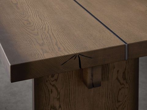 Mihaela 120" Dining Table in Chestnut Mihaela 120" Dining Table in Chestnut