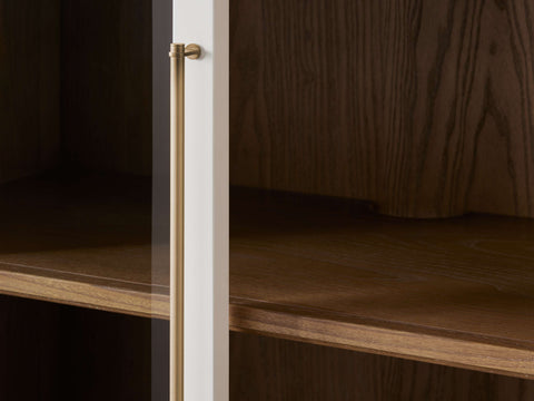 Rowan Modular Tall Clear Glass Cabinet Rowan Modular Tall Clear Glass Cabinet