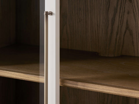 Rowan Modular Tall Clear Glass Cabinet Rowan Modular Tall Clear Glass Cabinet