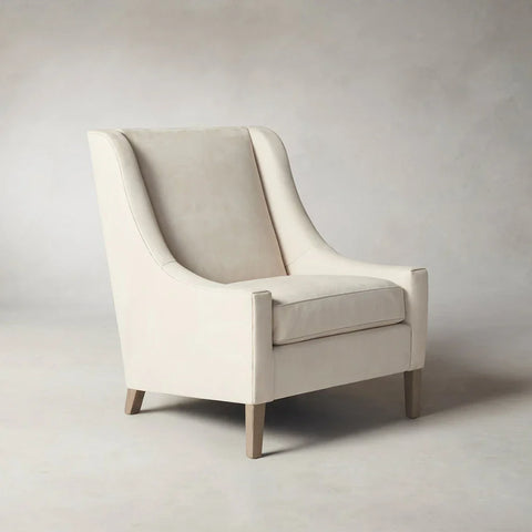 Chrys Chair - Nubuck Leather Sail Chrys Chair - Nubuck Leather Sail