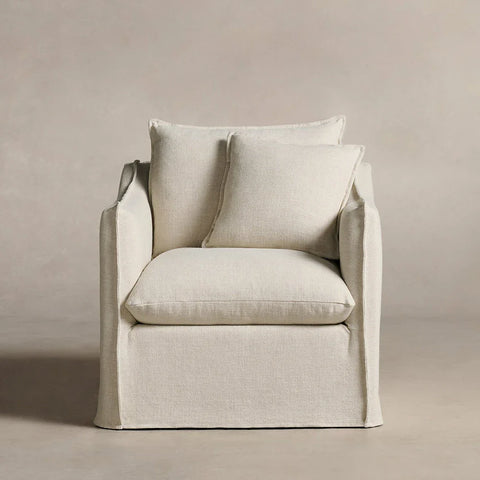 Dund Swivel Chair - Performance Linen Oyster Dund Swivel Chair - Performance Linen Oyster