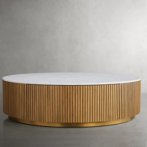 Finnley Round Storage Coffee Table Finnley Round Storage Coffee Table