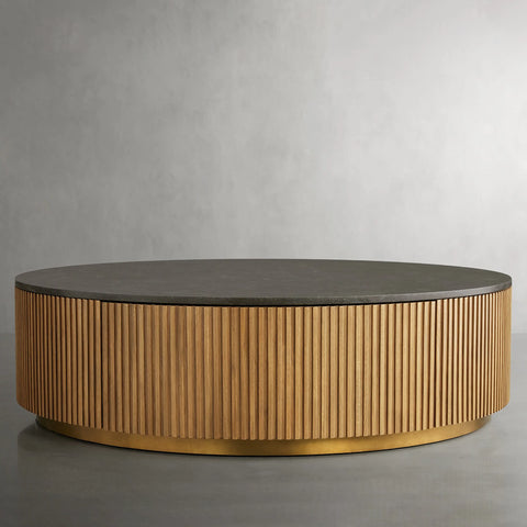 Finnley Round Storage Coffee Table Finnley Round Storage Coffee Table
