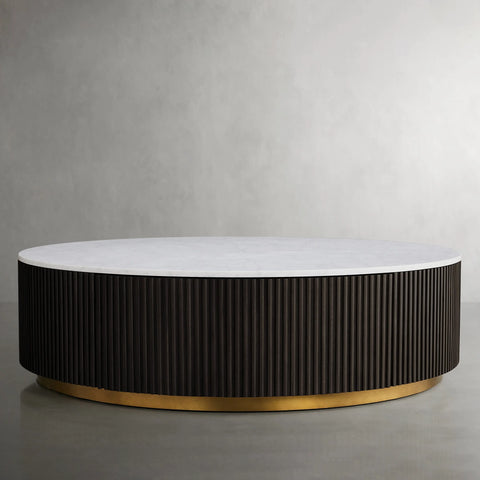 Finnley Round Storage Coffee Table Finnley Round Storage Coffee Table