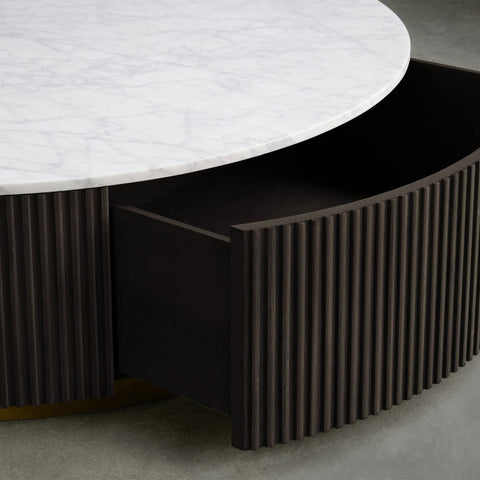 Finnley Round Storage Coffee Table Finnley Round Storage Coffee Table