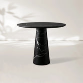 Hemmings Bistro Table Solid Stone Round Modern Minimalist Dining