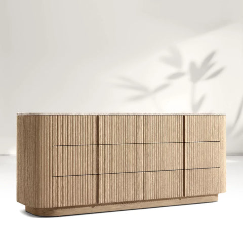 Katrina Modern Stone 6-Drawer Dresser Katrina Modern Stone 6-Drawer Dresser