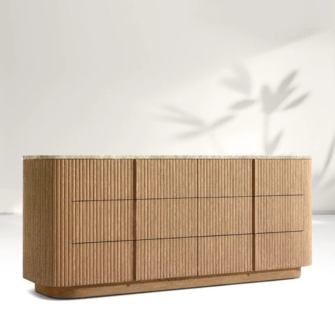 Katrina Modern Stone 6-Drawer Dresser Katrina Modern Stone 6-Drawer Dresser