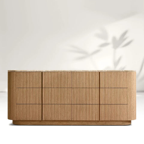 Katrina Modern Stone 6-Drawer Dresser Katrina Modern Stone 6-Drawer Dresser