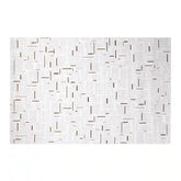 LiuJin Gilded Line Abstract Ivory Area Rug