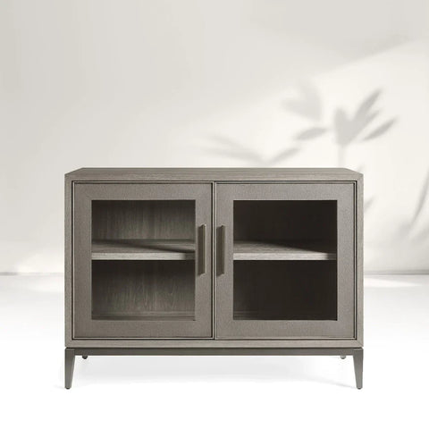Malone Two Door Cabinet with Glass Doors Malone Two Door Cabinet with Glass Doors