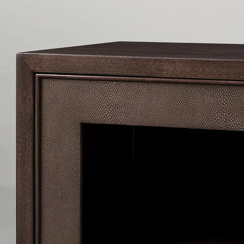 Malone Two Door Cabinet with Glass Doors Malone Two Door Cabinet with Glass Doors