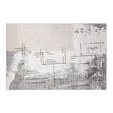 Melard Layered Grid Abstract Neutral Area Rug