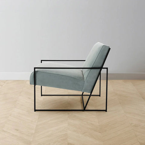 Mercey Chair - Nubuck Leather Tide Mercey Chair - Nubuck Leather Tide