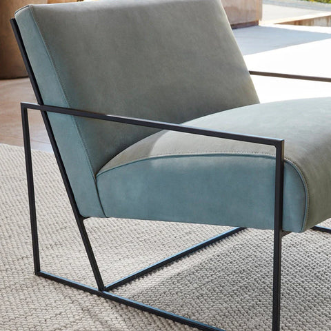 Mercey Chair - Nubuck Leather Tide Mercey Chair - Nubuck Leather Tide