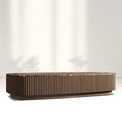 Mulho Oak Wood & Stone Coffee Table Mulho Oak Wood & Stone Coffee Table