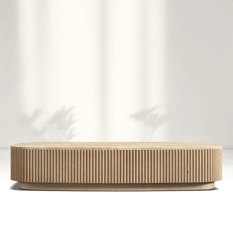Mulho Oak Wood & Stone Coffee Table Mulho Oak Wood & Stone Coffee Table
