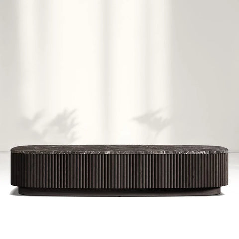 Mulho Oak Wood & Stone Coffee Table Mulho Oak Wood & Stone Coffee Table