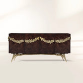 Walnut Burl Sideboard Buffet Cabinet