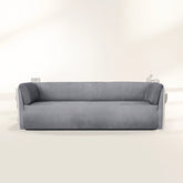 Stone Wood Sculptural Form Sofa