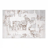 Puxina Soft Layered Block Abstract Neutral Area Rug