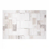 Puxina Subtle Grid Linear Neutral Area Rug