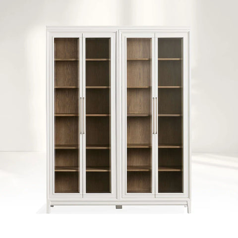 Rowan Modular Tall Clear Glass Cabinet Rowan Modular Tall Clear Glass Cabinet