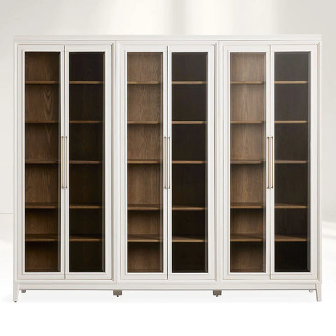 Rowan Modular Tall Clear Glass Cabinet Rowan Modular Tall Clear Glass Cabinet