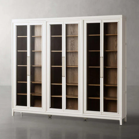 Rowan Modular Tall Clear Glass Cabinet Rowan Modular Tall Clear Glass Cabinet