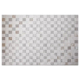 Safei Textured Grid Calm Interior Area Rug