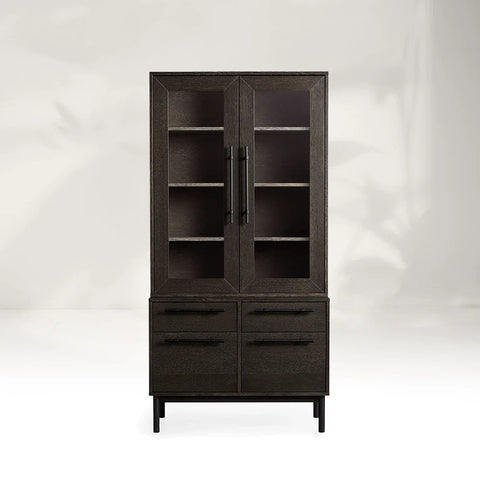 Sullivan Glass Door Bookcase with File Base Sullivan Glass Door Bookcase with File Base