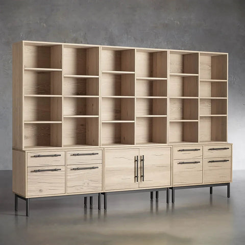 Sullivan Modular Triple Bookcase File Sullivan Modular Triple Bookcase File