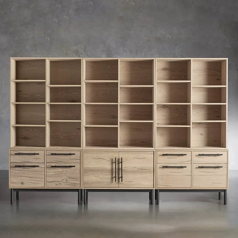 Sullivan Modular Triple Bookcase File Sullivan Modular Triple Bookcase File
