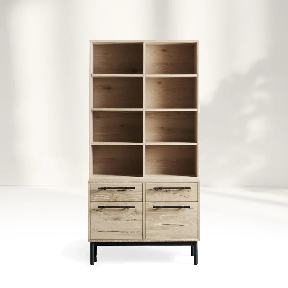 Sullivan Single Bookcase with File Base