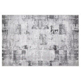 Torino Washed Linear Layered Abstract Neutral Area Rug