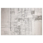 Xiangshe Layered Linear Abstract Neutral Area Rug