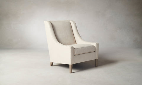 Chrys Chair - Nubuck Leather Sail Chrys Chair - Nubuck Leather Sail