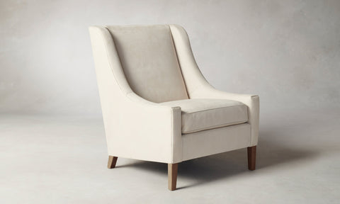 Chrys Chair - Nubuck Leather Sail Chrys Chair - Nubuck Leather Sail