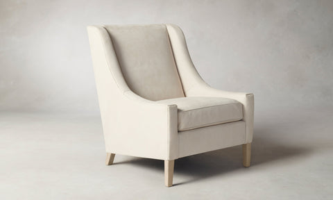 Chrys Chair - Nubuck Leather Sail Chrys Chair - Nubuck Leather Sail