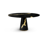 Lapiaz Black Lacquer Dining Table