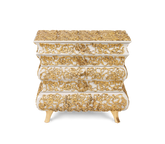 Crochet Baroque Gold Filigree Nightstand