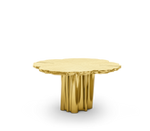 Fortuna Polished Brass Round Dining Table