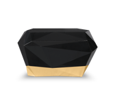 Diamond Faceted Geometric High Gloss Nightstand